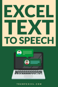 Excel Text to Speech