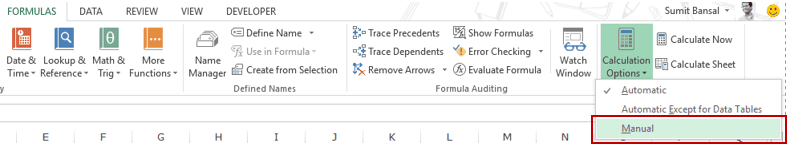 Excel manual calculation key macminerenew error