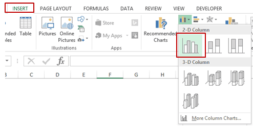 Insert Chart In Excel