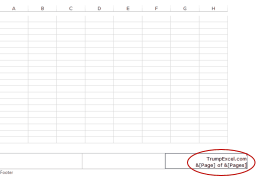 How to Insert Page Numbers in Excel Worksheets - Different First Page Text