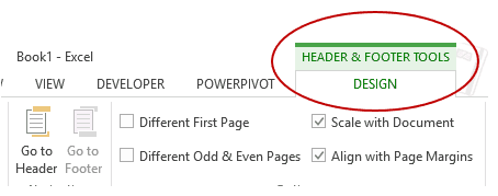 How to Insert Page Numbers in Excel Worksheets - Header Footer Tab