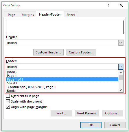 How to Insert Page Numbers in Excel Worksheets - PS Page 1 of