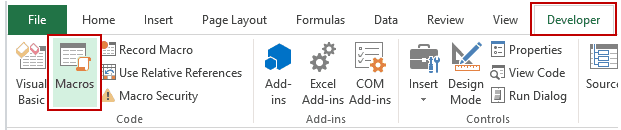 How to Run a Macro in Excel - Macro