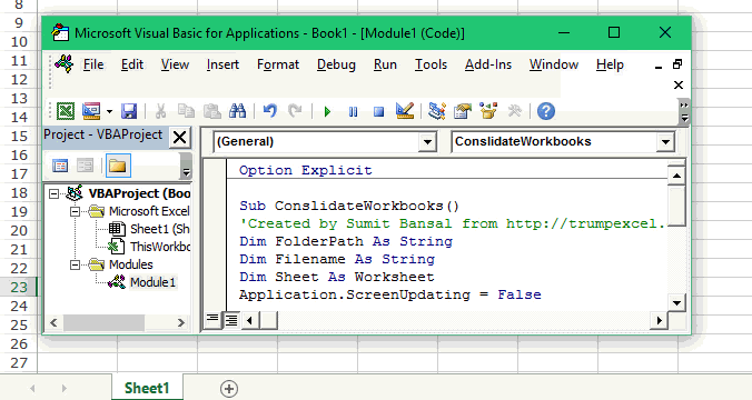 how to combine excel workbooks into one worksheet