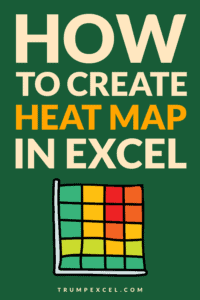 How to create a heat map in Excel