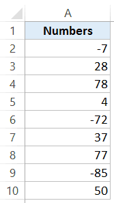 Make Negative Numbers Show Up in Red in Excel - Select Cells