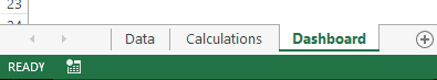 Creating an Excel Dashboard - 3 Tabs