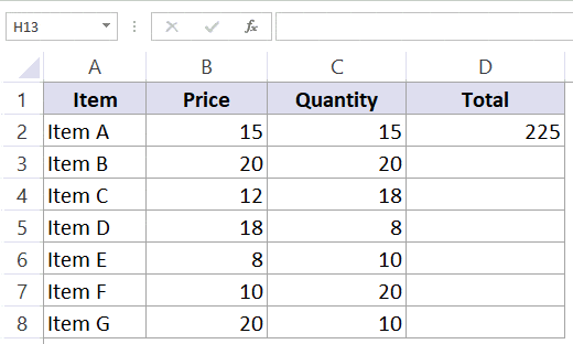 Relative Cell References changes when formulas are copied