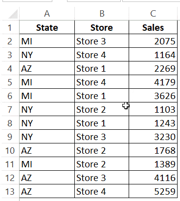 how to sort multiple columns in excel without mixing data