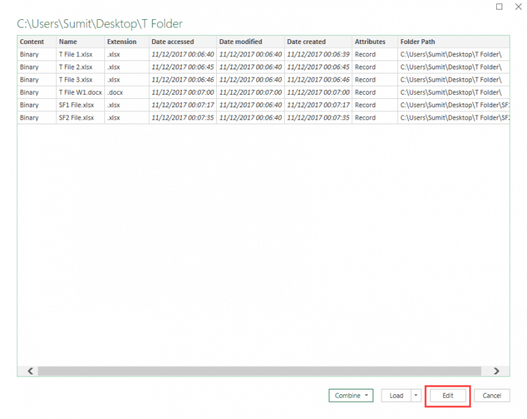 Get a List of File Names from Folders & Sub-folders (using Power Query)