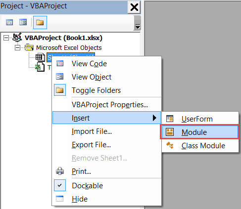 Cells and Ranges in VBA - Module