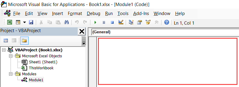 visual basic for excel code