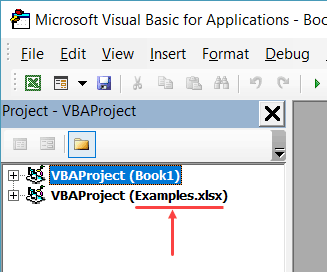 Worksheets Object in Excel VBA - file name in project explorer