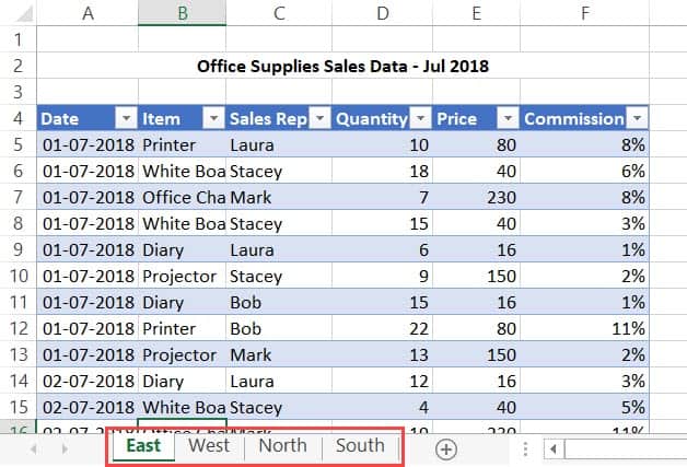 Combine Data from Multiple sheets - Data in Excel Tables