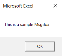 Default message in a VBA Msgbox