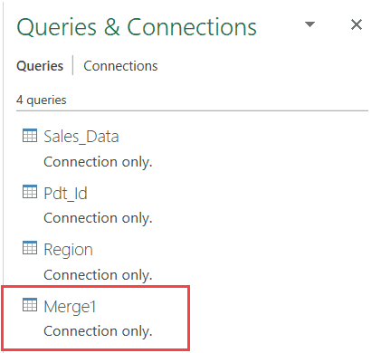 Merge1 table in Power Query