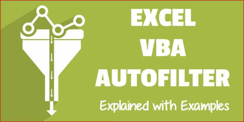 Excel VBA Autofilter