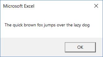 VBA Trim Function code result