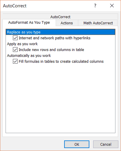 Autoformat as you type