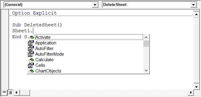 Autolist Member Option in VB Editor