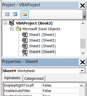 Properties Window is docked below Project Explorer