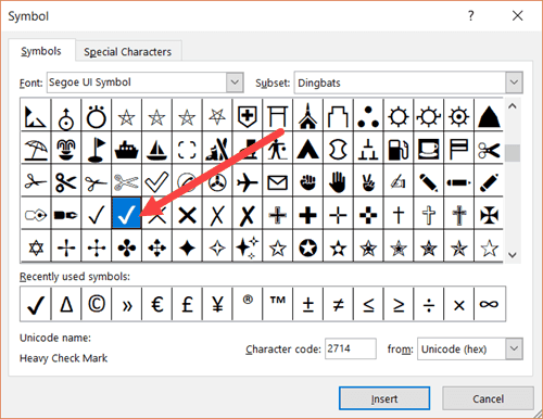 mac keyboard command for check mark for pdf