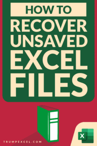 How to Recover Unsaved Excel Files 2