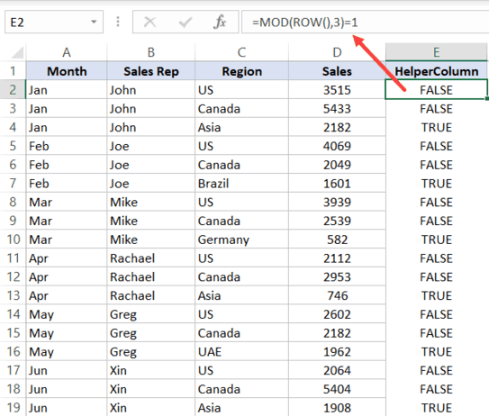 How to Delete Every Other Row in Excel (or Every Nth Row)