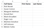 Separate First and Last Name in Excel (Split Names Using Formulas)