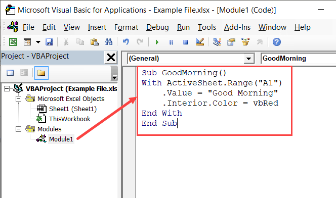 excel macro button