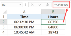 Convert Time to Decimal Number in Excel (Hours, Minutes, Seconds)