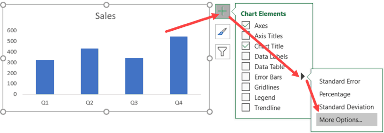 How to Add Error Bars in Excel (Horizontal/Vertical/Custom)