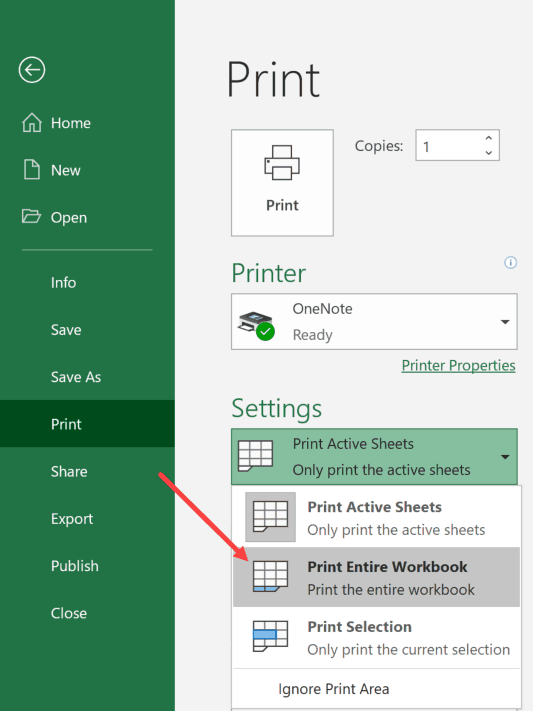 Cách in một hoặc nhiều sheet trong Excel