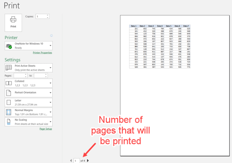 excel print 1 page on both sides