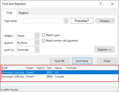 How to Unmerge Cells in Excel (3 Easy Ways + Shortcut)