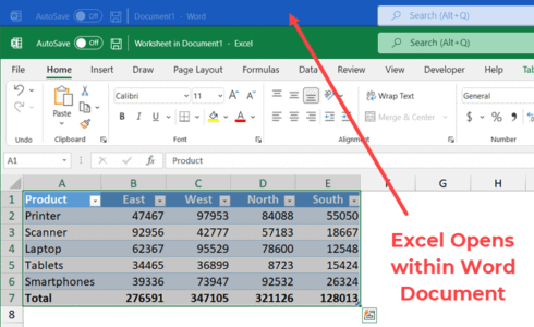 How to Copy Excel Table to MS Word (4 Easy Ways)