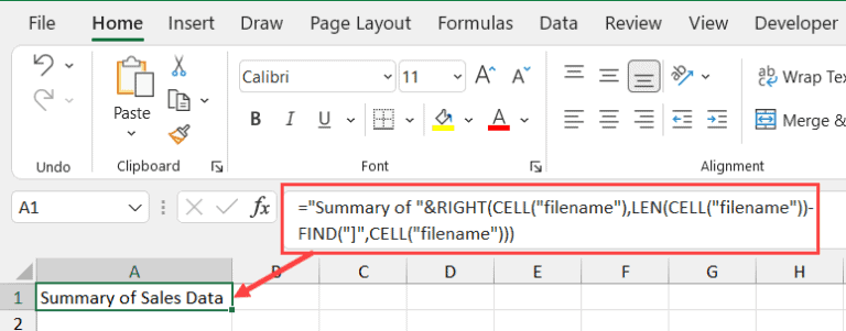How to Get the Sheet Name in Excel? Easy Formula