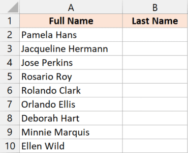 Extract Last Name in Excel (5 Easy Ways)