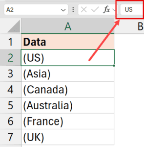 How to Add Parentheses Around Text in Excel (4 Easy Ways)