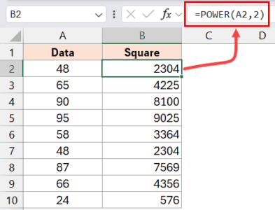 How to Square a Number in Excel (3 Easy Ways)