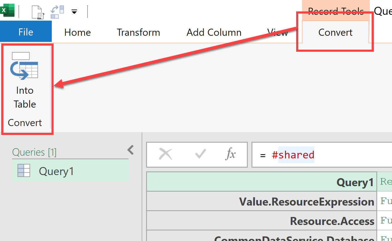 Convert function list to table power query