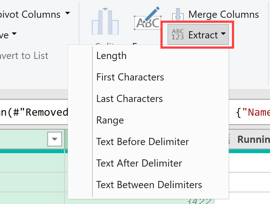Extract Options in Power Query