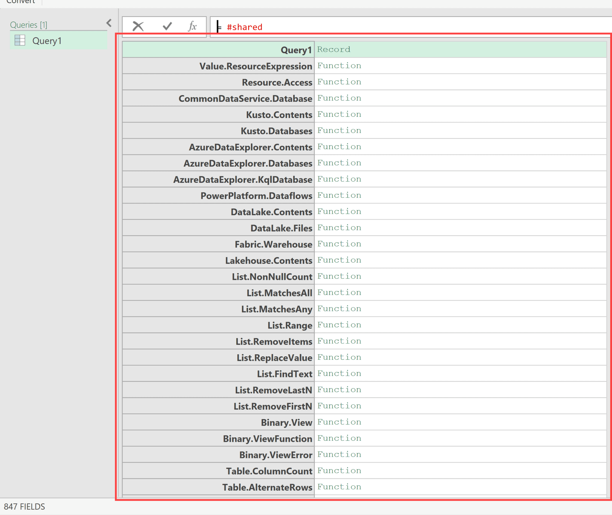 Power Query Functions