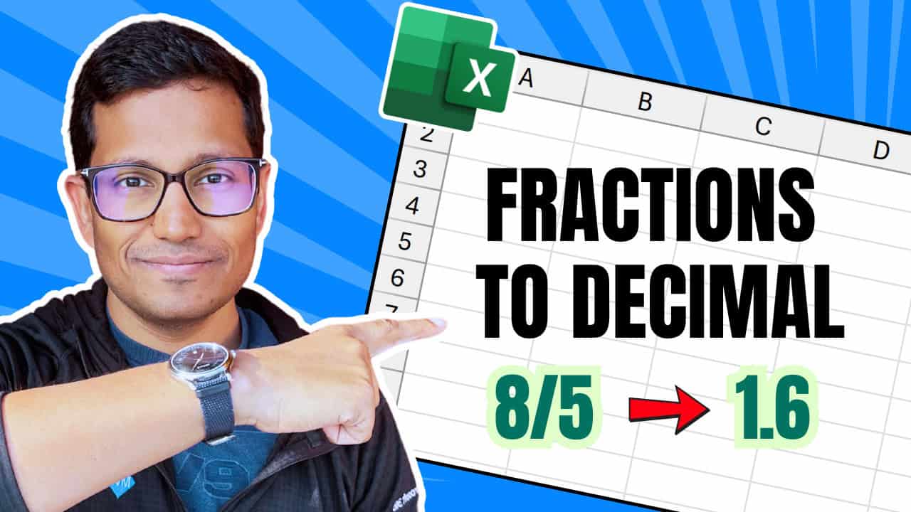 3 Easy Ways to Convert Fractions to Decimal in Excel