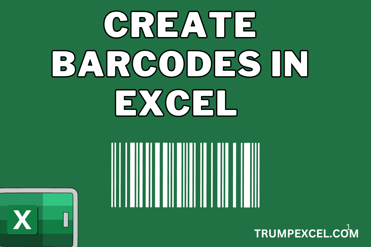 Create Barcodes in Excel (Free Barcode Generator)