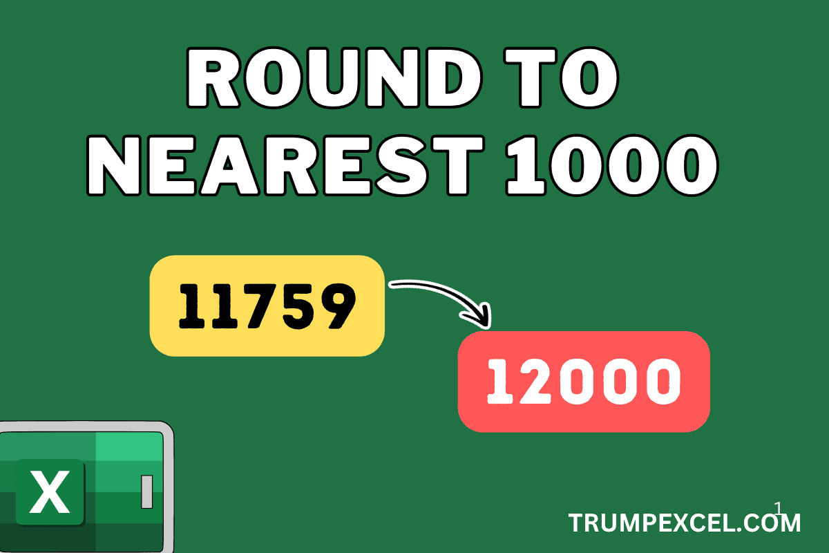 Round to the Nearest 1000 in Excel