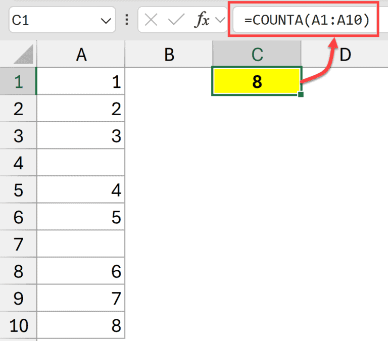 Counta Examples Excel COUNTA Function (Explained with Examples)