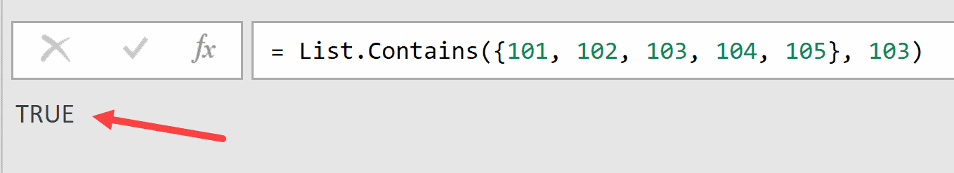 01 List contains power query returns true