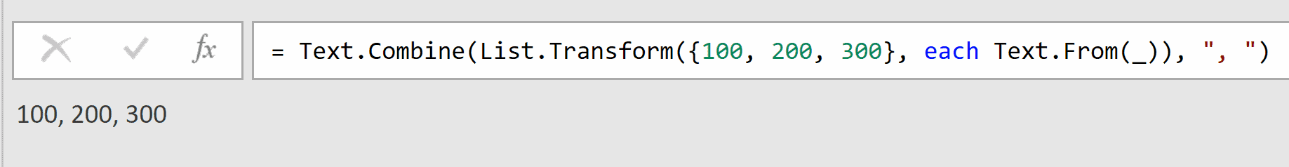 06 Transform list first with text from