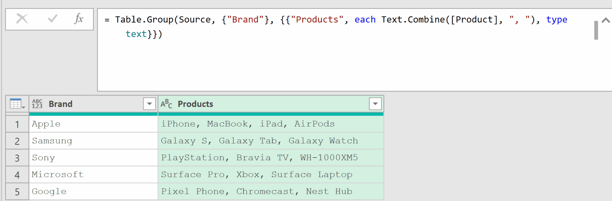 Text.Combine Function in Power Query M (8 Examples)